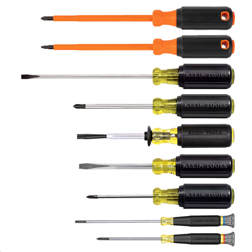Electrician Screwdriver Set, 9 Pcs. Planification Entrepots Molloy