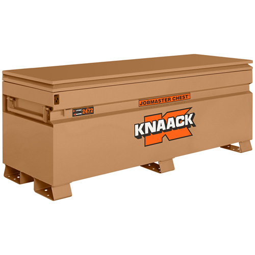 Coffre de chantier mod&egrave;le 2472 avec cadenas, 72" x 24" x 28-1/4", Acier, Havane Planification Entrepots Molloy