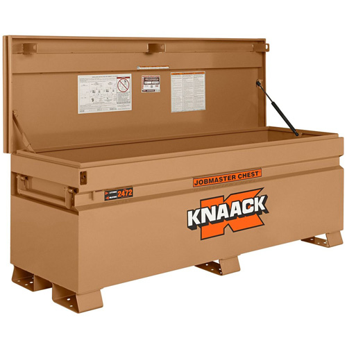 Coffre de chantier mod&egrave;le 2472 avec cadenas, 72" x 24" x 28-1/4", Acier, Havane Planification Entrepots Molloy