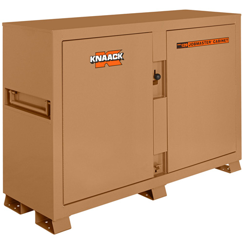 Model 129 Bin Storage Cabinet with Padlock, Steel, 48 Cubic Feet, Tan Planification Entrepots Molloy