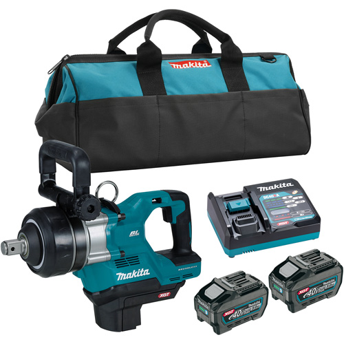 40Vmax XGT Brushless Short Anvil Impact Wrench Kit, 40 V, 1" Socket Planification Entrepots Molloy