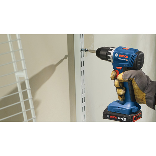 Compact Brushless Drill/Driver Kit, Lithium-Ion, 18 V, 1/2" Chuck, 400 in-lbs. Torque Planification Entrepots Molloy