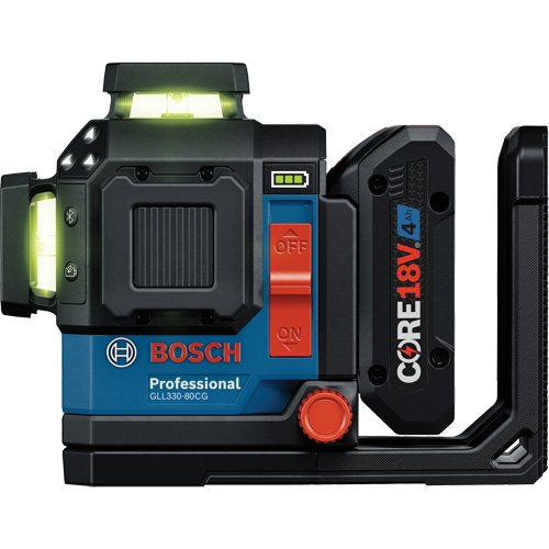 Laser dalignement/nivellement 360 connect&eacute; &agrave; faisceau vert &agrave; trois points Planification Entrepots Molloy