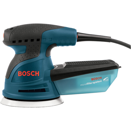 Palm Random Orbit Sander/Polisher, 5" Sand Paper, 2.5 A, 120 V Planification Entrepots Molloy