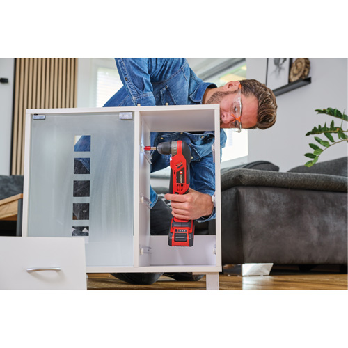 Perceuse-visseuse angulaire sans fil (outil seulement), 18 V, Mandrin 3/8", Lithium-ion Planification Entrepots Molloy
