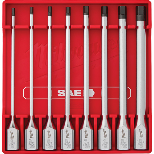 Long SAE Bit Socket Set, Hex, 3/8" Drive, 8 Pcs Planification Entrepots Molloy