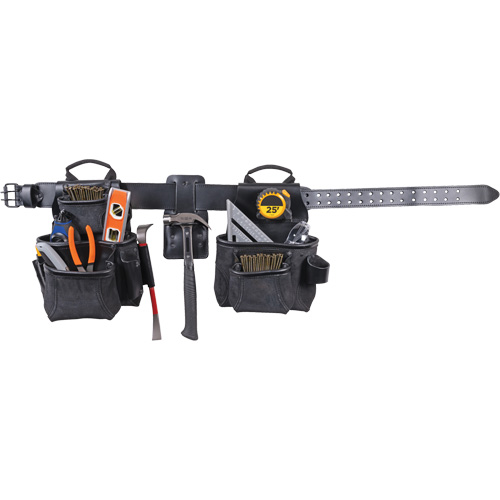 Ensemble de tabliers robustes Phantom 4 morceaux, Cuir, Noir Planification Entrepots Molloy