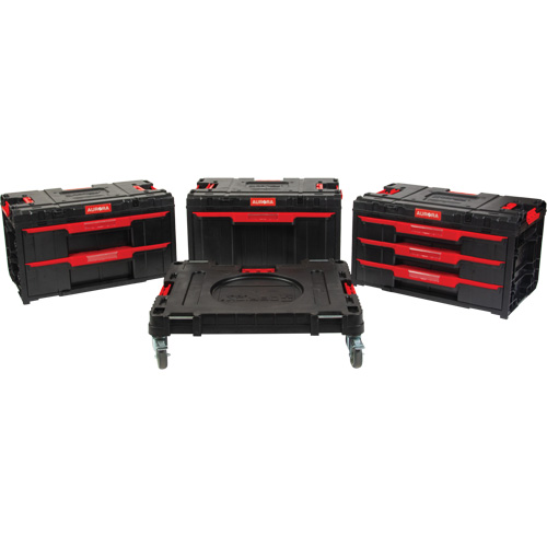 4-Piece Arx&reg; Dolly with Swivel Casters Set, 23-1/10" x 15" x 22-1/2", Black Planification Entrepots Molloy