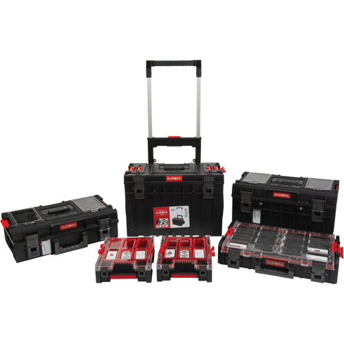 5-Piece Arx&reg; Rolling Toolbox Base Set, 25-1/5" x 19" x 54-3/5", Black Planification Entrepots Molloy
