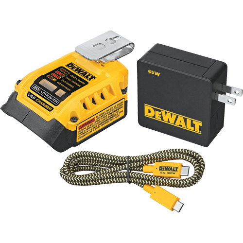 Trousse de recharge USB MAX*/FLEXVOLT 5 A, 20 V, Lithium-ion Planification Entrepots Molloy