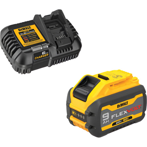 MAX FLEXVOLT Battery & Charger Kit, Lithium-Ion, 20 V/60 V, 9 Ah Planification Entrepots Molloy