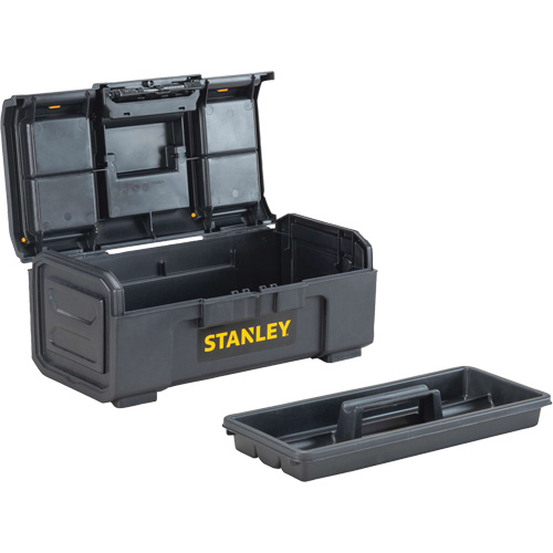Toolbox, 16" W x Black/Yellow Planification Entrepots Molloy