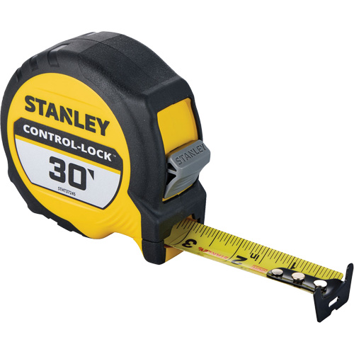 CONTROL-LOCK Tape Measure, 25 mm x 30', Imperial Graduations Planification Entrepots Molloy