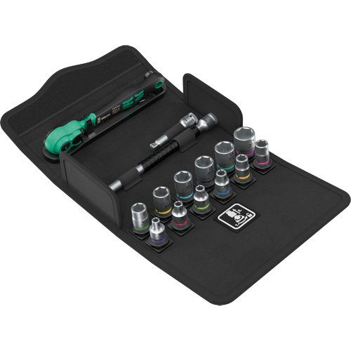 Jeu de cl&eacute; &agrave; cliquet SA 13 Zyklop Comfort avec levier dinversion, 15 Mcx, Prise de 1/4" Planification Entrepots Molloy
