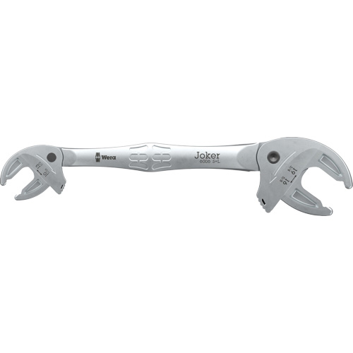 Joker S/L Self-Setting Double Open-End Spanner, 7/16" x 3/4", Plain Planification Entrepots Molloy