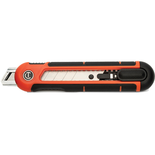 18mm Snap Off Blade Retractable Knife, Steel, Plastic Handle Planification Entrepots Molloy