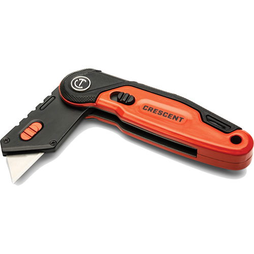 Folding Utility Knife, 1" Blade, Steel Blade, Aluminum Handle Planification Entrepots Molloy