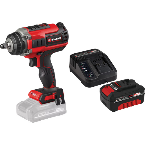 Cl&eacute; &agrave; chocs professionnelle sans fil avec batterie 4 Ah PXC et ensemble de d&eacute;part de chargeur, 18 V, Mandrin 1/2" Planification Entrepots Molloy