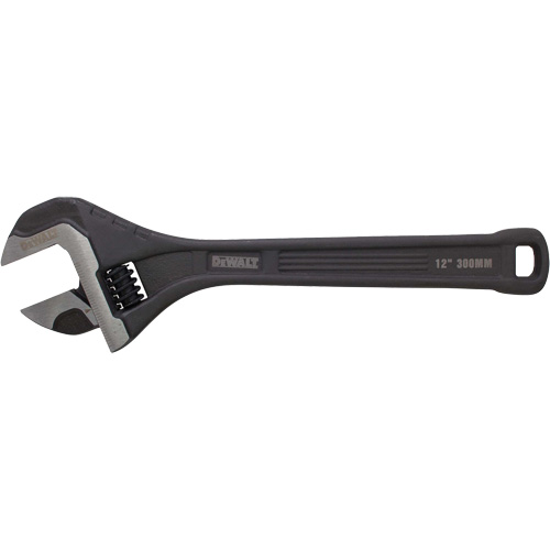 All Steel Adjustable Wrench, 12" L, Black/Plain Planification Entrepots Molloy