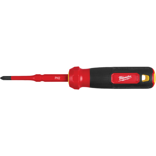 Tournevis &agrave; embouts interchangeables &agrave; tige articul&eacute;e isol&eacute; 1000 V, 2-en-1, 8-4/5" lo, Prise Coussin&eacute;e Planification Entrepots Molloy