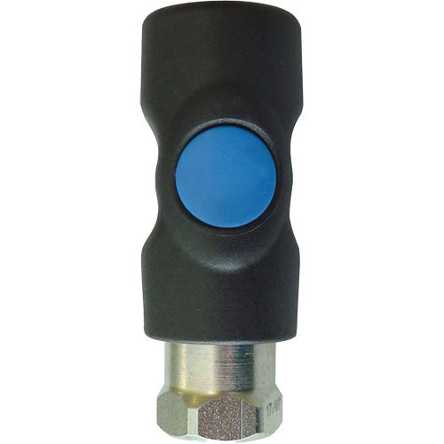 Raccord industriel rapide TOPQUIK S1, Composite en polyester/Acier inoxydable, 1/4", NPT femelle, 174 PSI Planification Entrepots Molloy