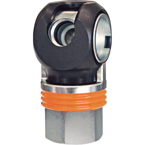 Raccord industriel rapide TOPQUIK SC, Acier nickel&eacute;, 1/2", NPT femelle, 359 PSI Planification Entrepots Molloy