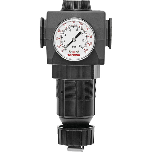 MODULAIR 400 Zinc Diaphragm Regulator, 1/2" NPT, 300 psi Max. PSI, In Line/Modular Planification Entrepots Molloy