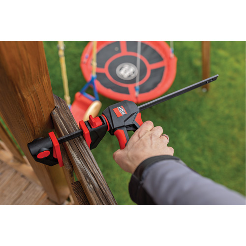Ensemble de serre-joints &agrave; g&acirc;chette pour barres &agrave; une main avec poign&eacute;e rotative &agrave; 360°, 12" (304,8 mm) Planification Entrepots Molloy