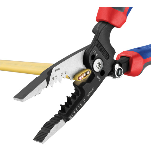 Pince &agrave; d&eacute;nuder forg&eacute;e avec poign&eacute;e KNIPEXTEND, 8" lo, 10 - 20 AWG Planification Entrepots Molloy