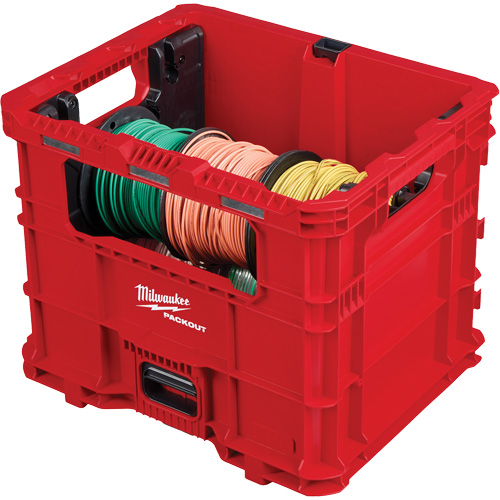 Bac distributeur de fils XL PACKOUT, 15-3/4" x 18-5/8" x 15", Noir/Rouge Planification Entrepots Molloy
