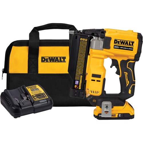 ATOMIC COMPACT SERIES Brushless Cordless 23 Ga. Pin Nailer Kit, 20 V, Lithium-Ion Planification Entrepots Molloy