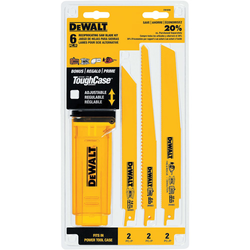 Bi-Metal Reciprocating Saw Blade Set with Telescoping Case Planification Entrepots Molloy