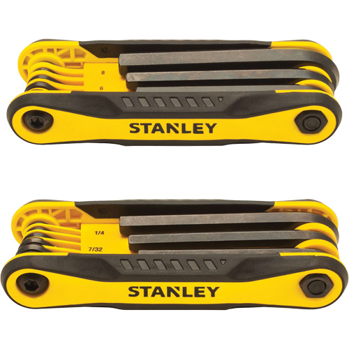 2-Piece Durable Folding Hex Keys, 8 Pcs., Metric & Imperial Planification Entrepots Molloy