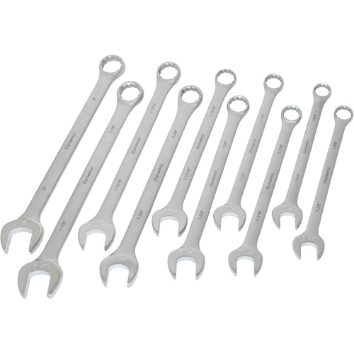 Contractor Series SAE Wrench Set, Combination, 10 Pieces, Imperial Planification Entrepots Molloy