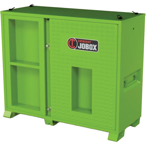 Armoire de rangement d'&eacute;PI sur place, Acier, Vert lime haute visibilit&eacute; Planification Entrepots Molloy
