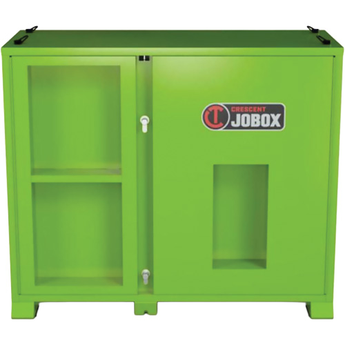 Armoire ventil&eacute;e pour le rangement d'&eacute;PI sur place, Acier, Vert lime haute visibilit&eacute; Planification Entrepots Molloy