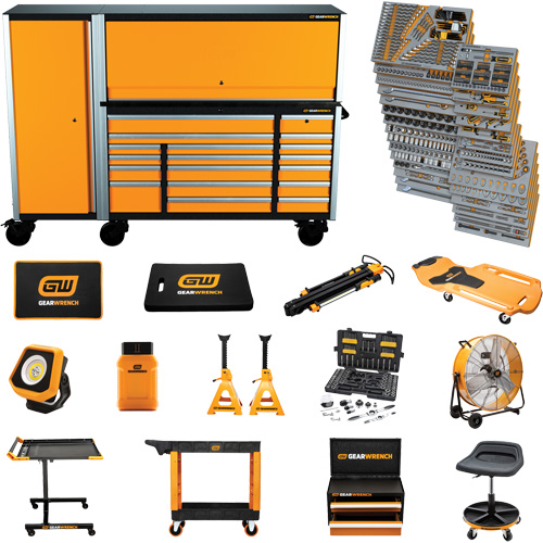 MEGAMOD Mechanics Tool Set in Premium Modular Foam Trays with Tool Storage & Shop Equipment, 1629 Pieces Planification Entrepots Molloy
