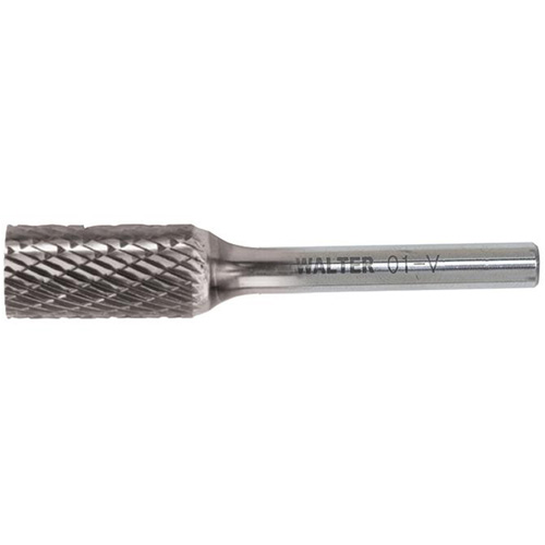 Fraise cylindrique en carbure &agrave; double coupe, SA, 1/8" dia., 1/8" Tige, 9/16" Prof. de la coupe Planification Entrepots Molloy