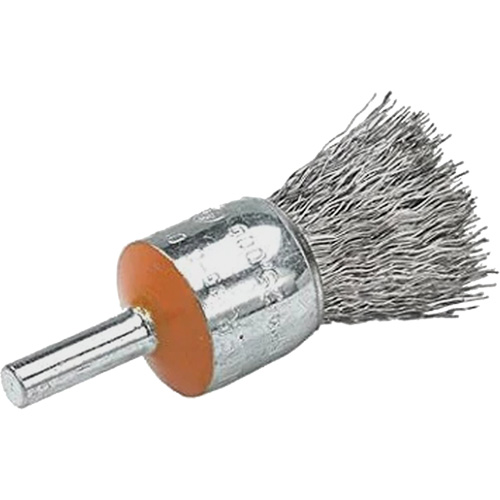 Brosses mont&eacute;es &agrave; fils cr&ecirc;p&eacute;s, 1/2", Fils 0,02", Tige 1/4" Planification Entrepots Molloy