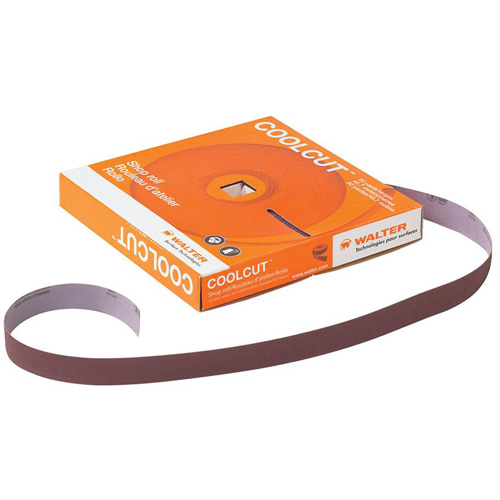 Papier abrasif manuel Coolcut, Oxyde d'aluminium, 1-1/2" la x 150' lo, Grain P60 Planification Entrepots Molloy