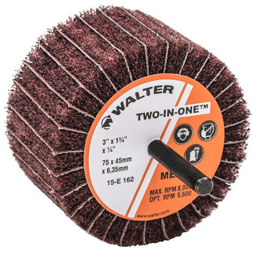 Meule &agrave; lamelles abrasives Two-In-One Planification Entrepots Molloy