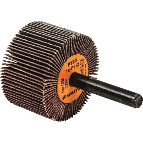 Flap Wheels-Coolcut Flap Wheels, Aluminum Oxide, 120 Grit, 1-1/2" x 1" x 1/4" Planification Entrepots Molloy