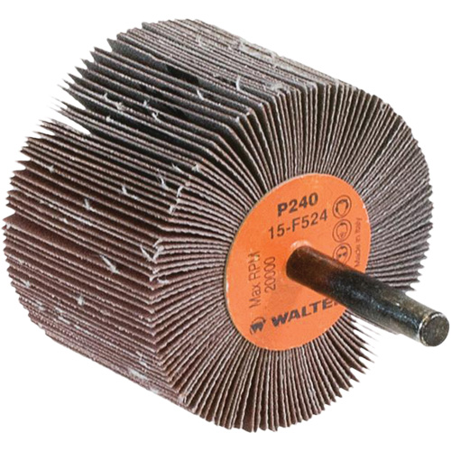 Flap Wheels-Coolcut Flap Wheels, Aluminum Oxide, 240 Grit, 2-1/2" x 1-1/2" x 1/4" Planification Entrepots Molloy