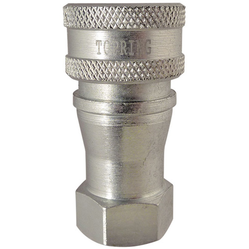 RACCORD HYDRAULIQUE FERMETURE 2 VOIES,1"NPT,ACIE, Laiton/Acier inoxydable Planification Entrepots Molloy
