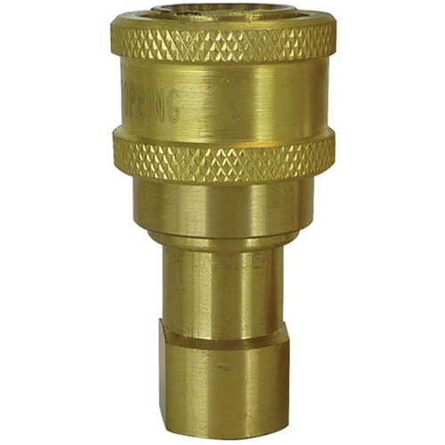 Hydraulic Quick Coupler - Brass Manual Coupler, Brass/Stainless Steel Planification Entrepots Molloy
