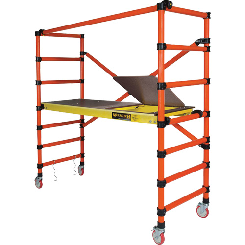 Mobile Work Scaffolding - Speedy Mobile Scaffolding, Fibreglass Frame, 79-1/2" D x 78" H Planification Entrepots Molloy