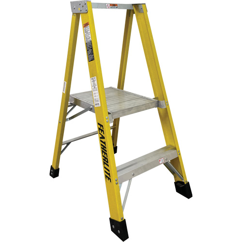 Industrial Heavy-Duty Platform Stepladders (6500 Series), 5', 300 lbs. Cap. Planification Entrepots Molloy