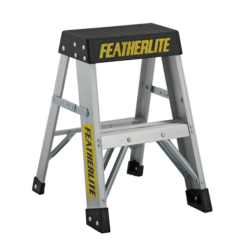 Industrial Extra Heavy-Duty Step Stool/Ladders, 2', Aluminum, 300 lbs. Capacity, Type 1A Planification Entrepots Molloy