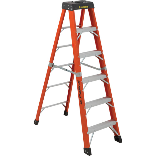 Industrial Extra Heavy-Duty Stepladders (6800 AA Series), 6', Fibreglass, 375 lbs. Capacity, Type 1AA Planification Entrepots Molloy