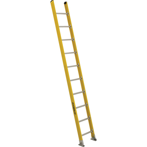 Industrial Extra Heavy-Duty Straight Ladders (5600 Series), 10', Fibreglass, 375 lbs., CSA Grade 1AA Planification Entrepots Molloy